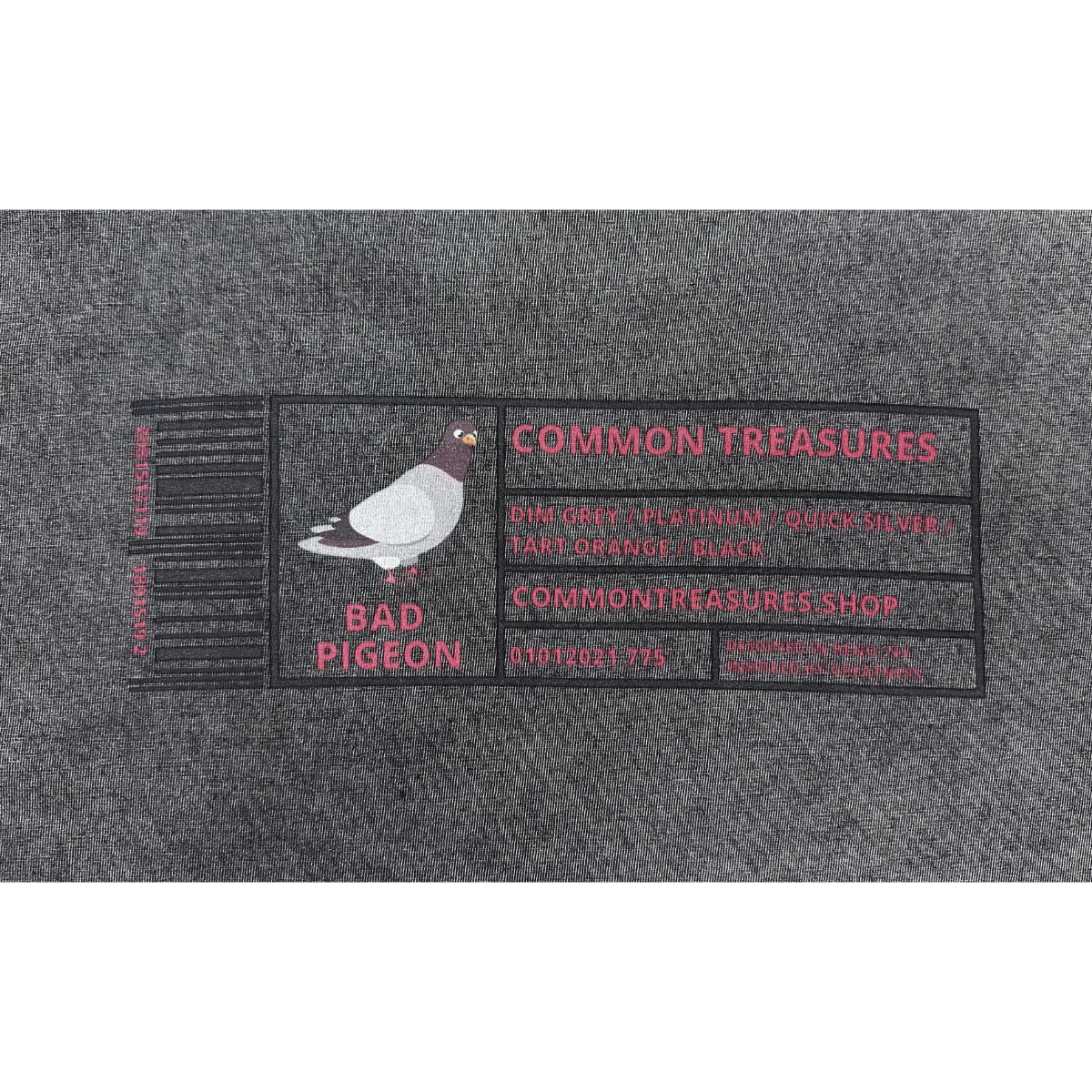 Bad Pigeon Grey Washed T-Shirt