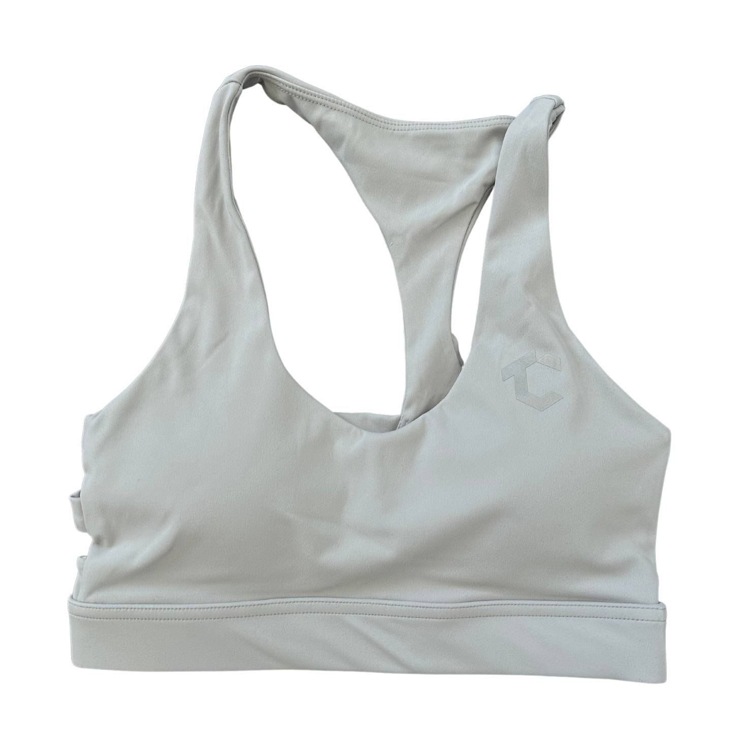Double Strapped Back Sports Bra - Gray