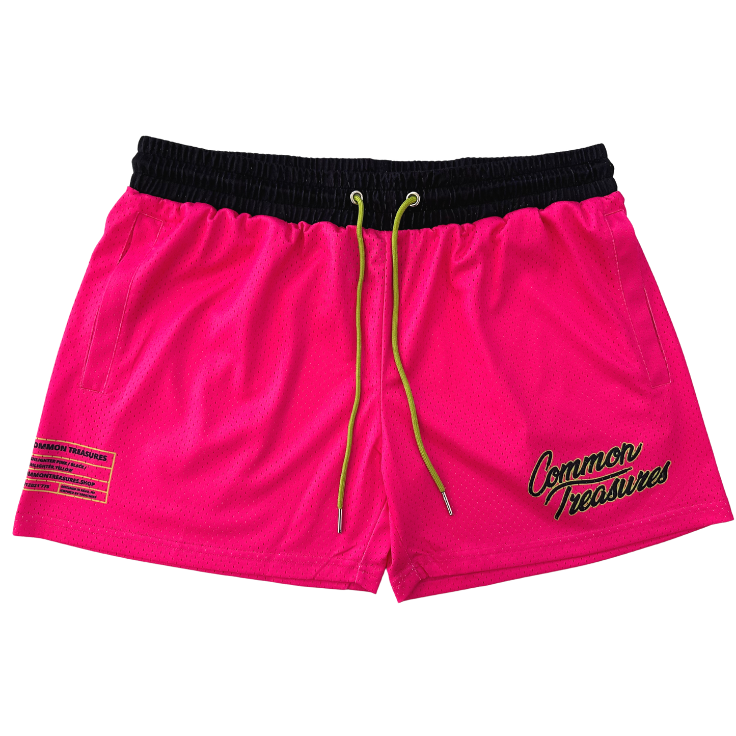 Highlighter Pink (5" Inseam) - Hoop Shorts