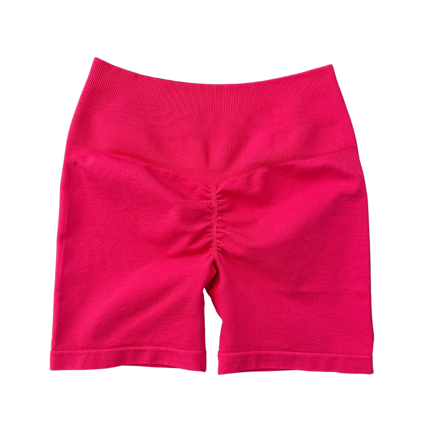 Scrunch Biker Shorts - Electric Crimson